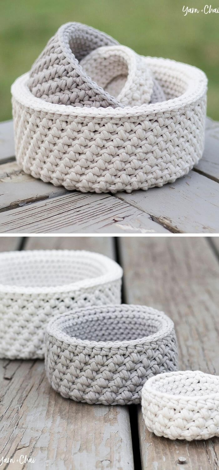 Mini nesting basket patterns