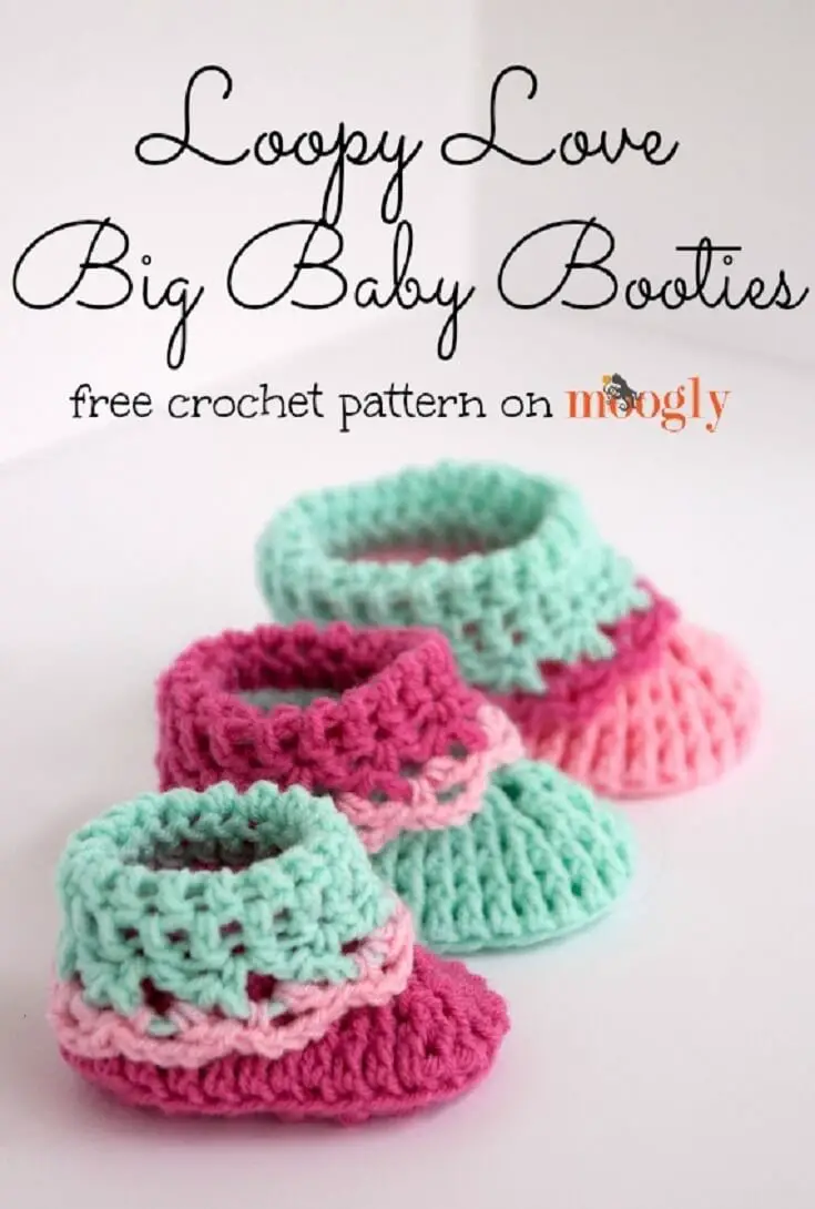 Loopy Love Baby Booties