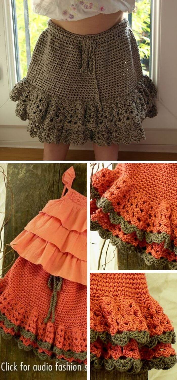 Sedona Toddler Crochet Skirt Pattern