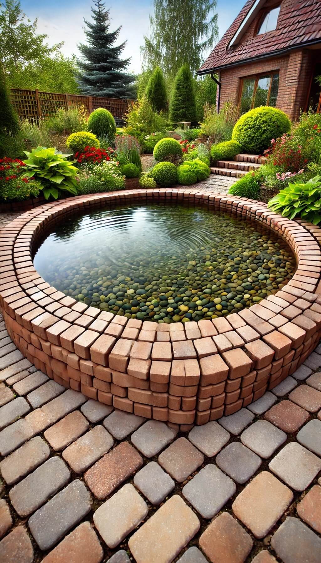 Brick Edging for Water Features