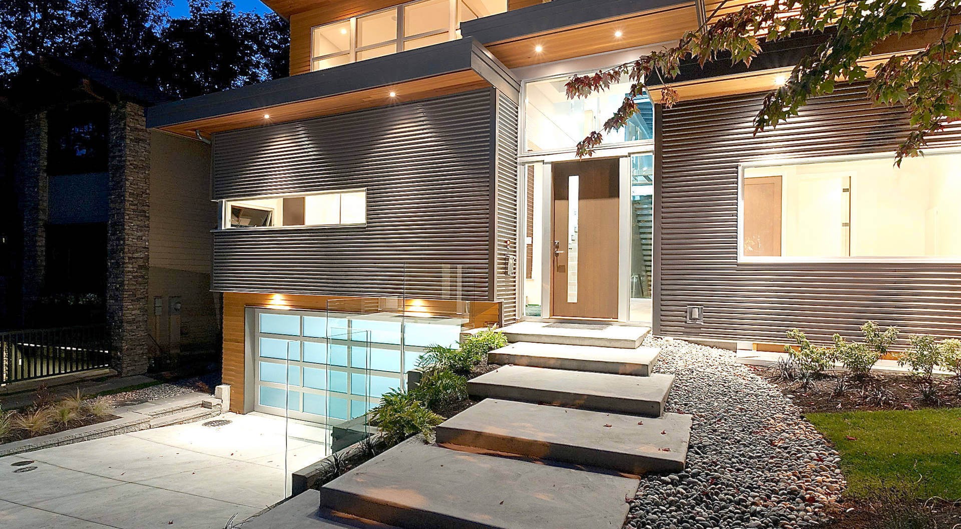 #16. Modern metal exterior home remodel