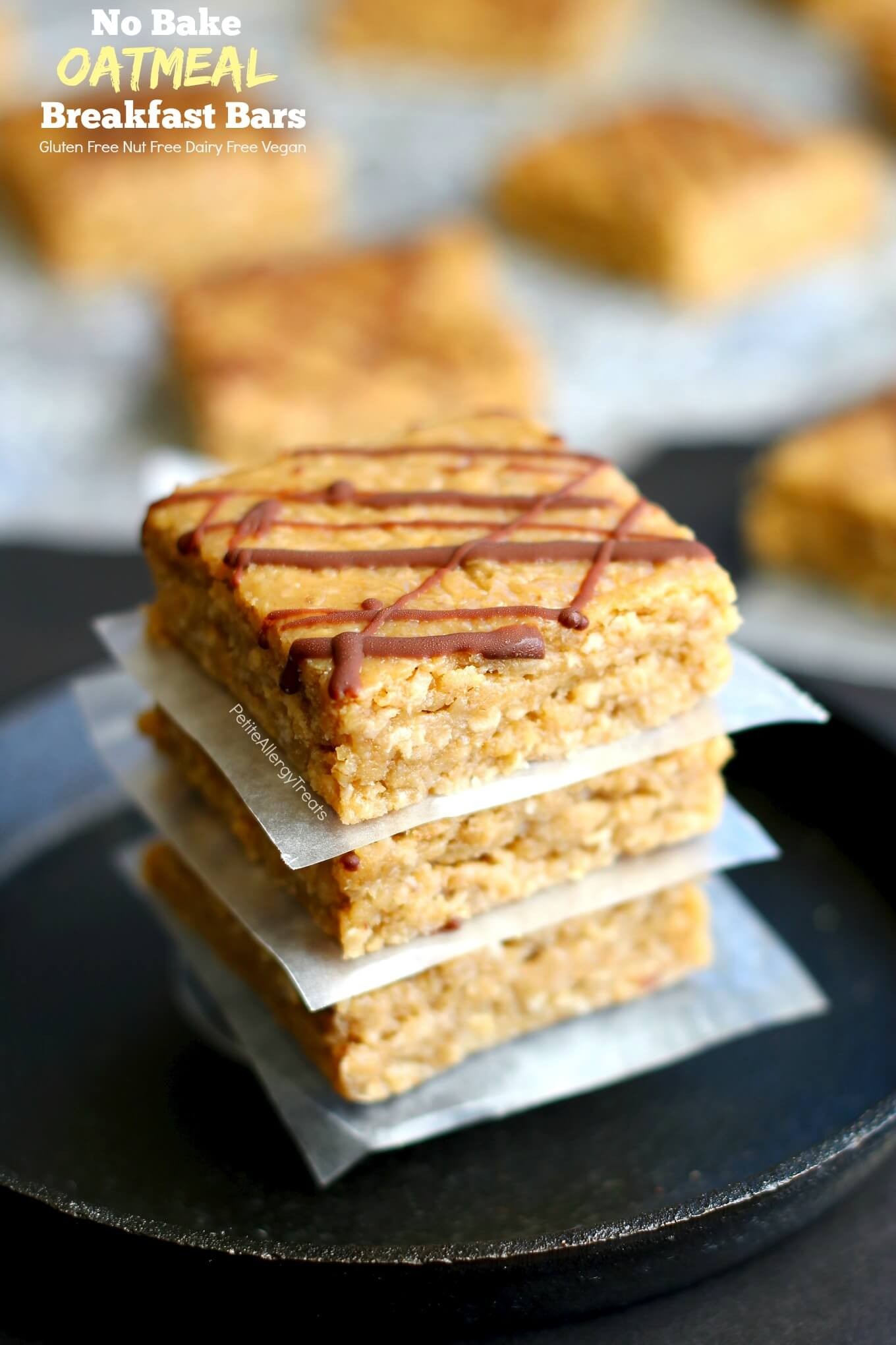 Gluten free Oatmeal Breakfast Bars (Vegan)