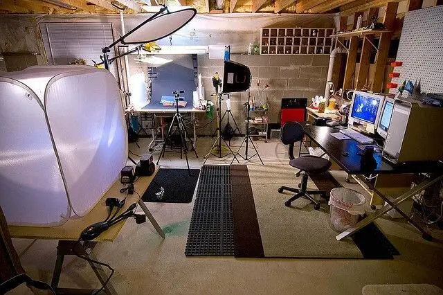 Basement photography studio