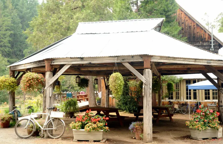 Rustic style pavilion