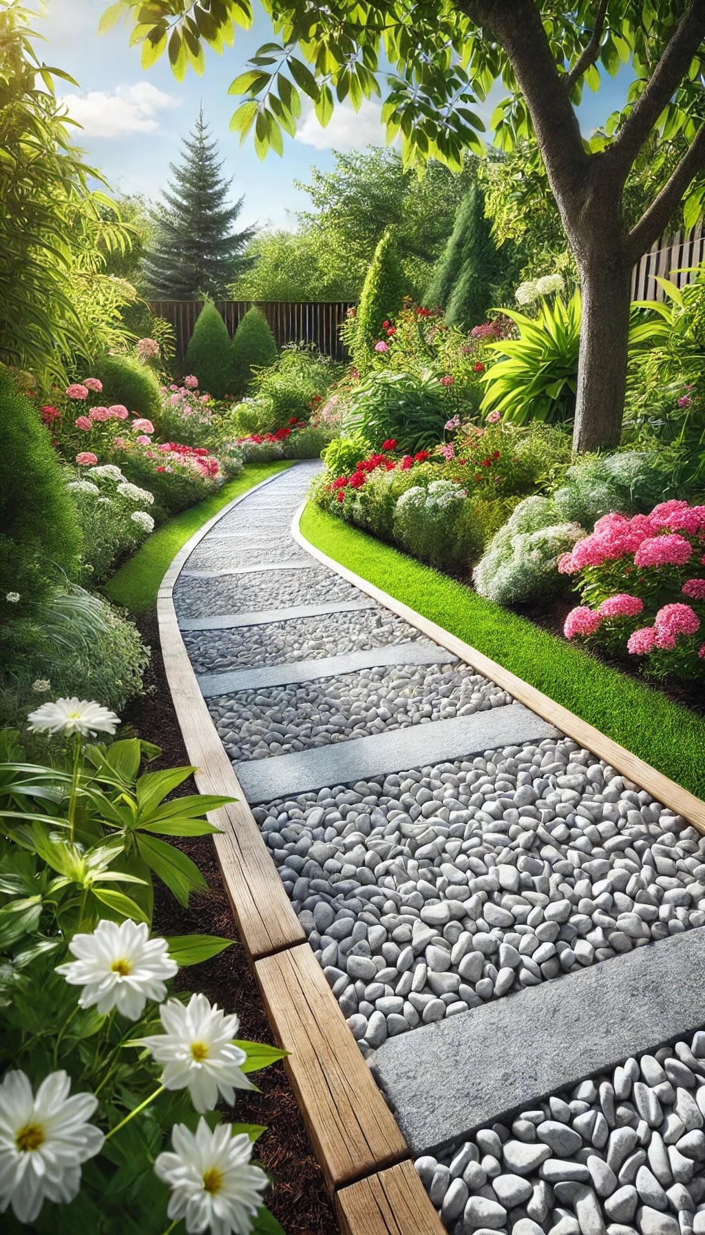 Budget-Friendly Crushed Stone Edging