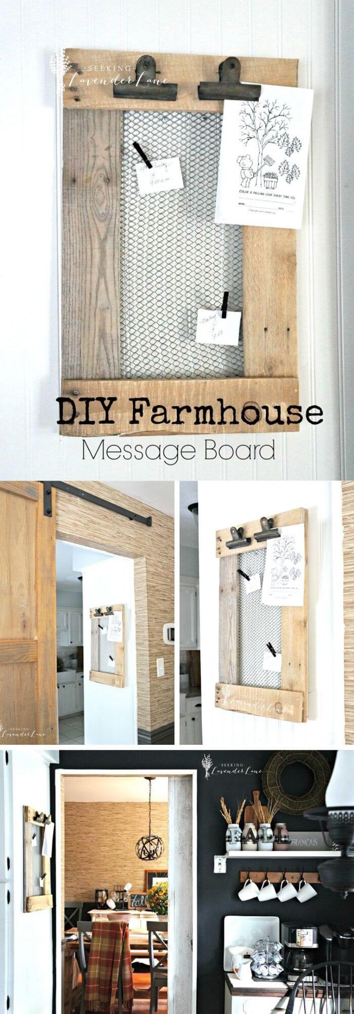 #3. Clipboard with Farmhouse aesthetic