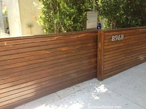 Minimalist sliding driveway fence gate