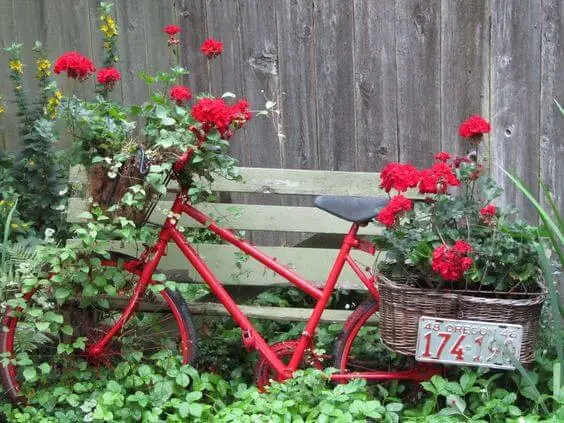 Vintage Bicycle Planter