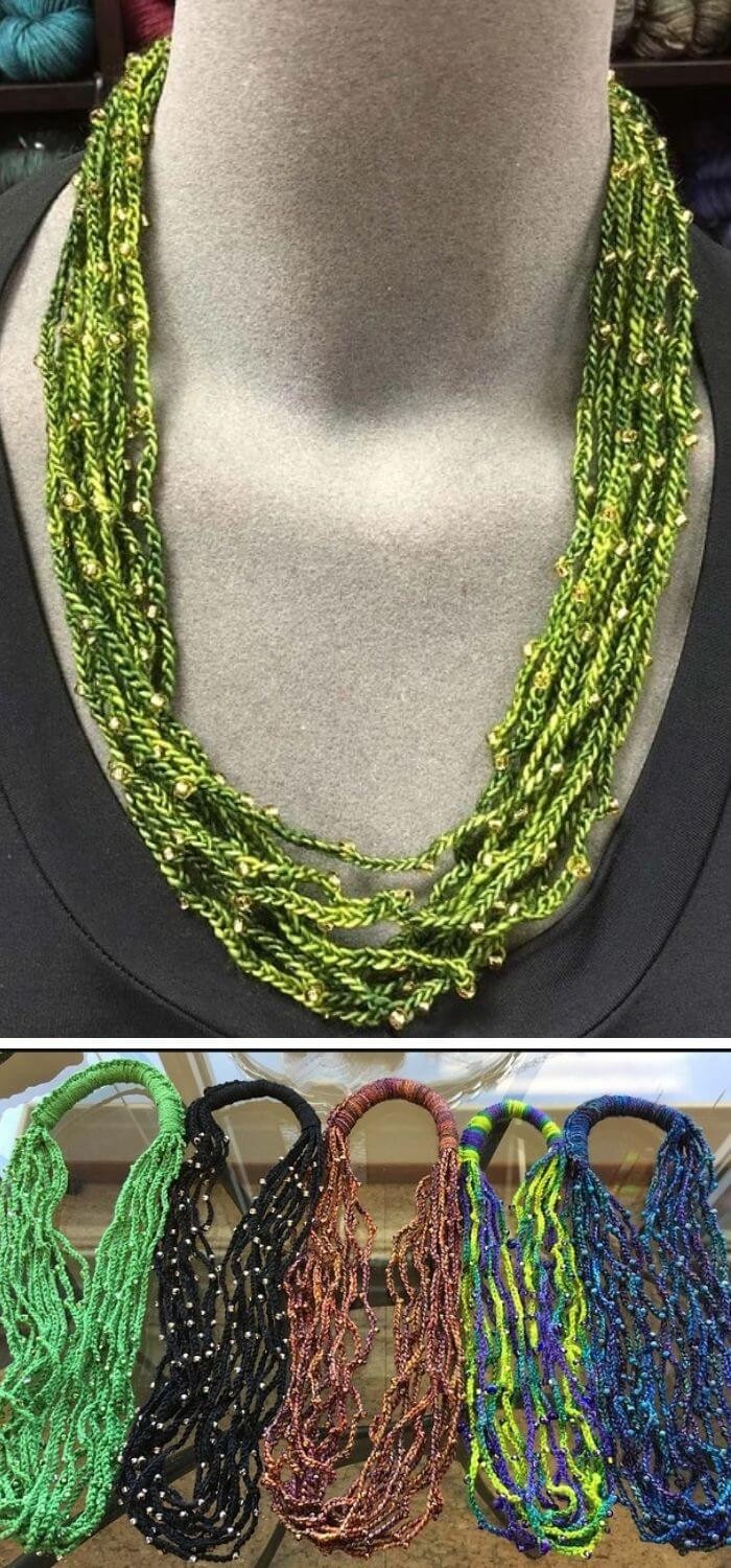 Crochet necklace pattern free