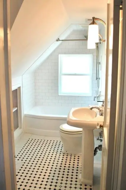 White little bathroom