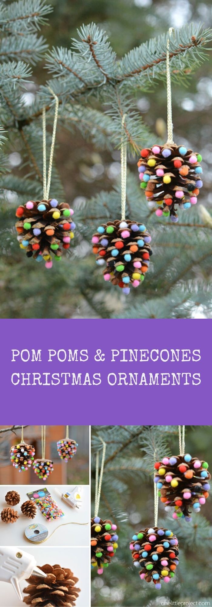 Quick And Easy Pinecone Ornaments