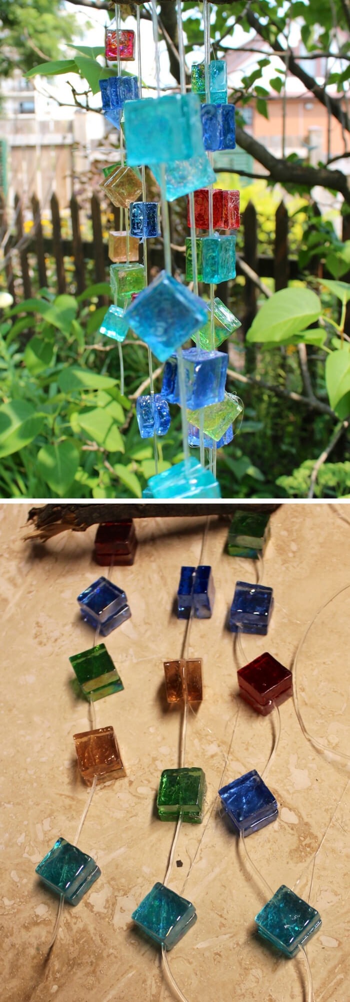 Glass Mosaic Wind Chime