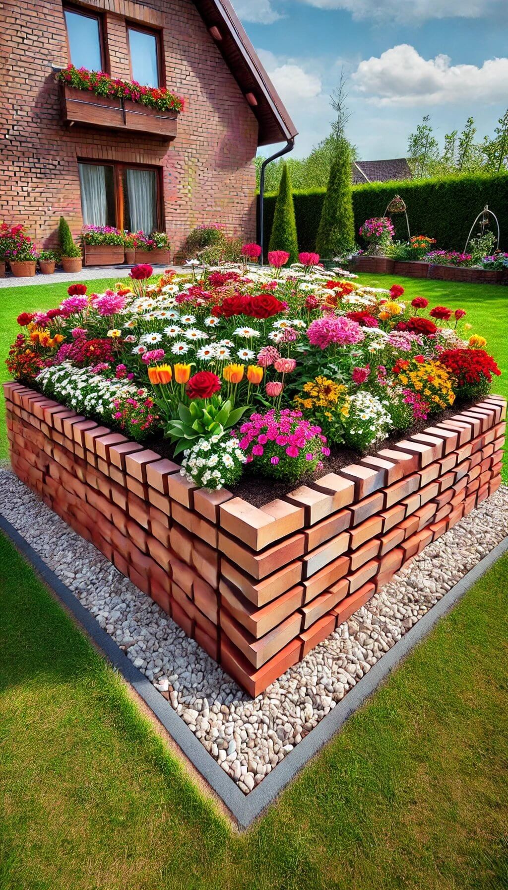 Raised Brick Edging