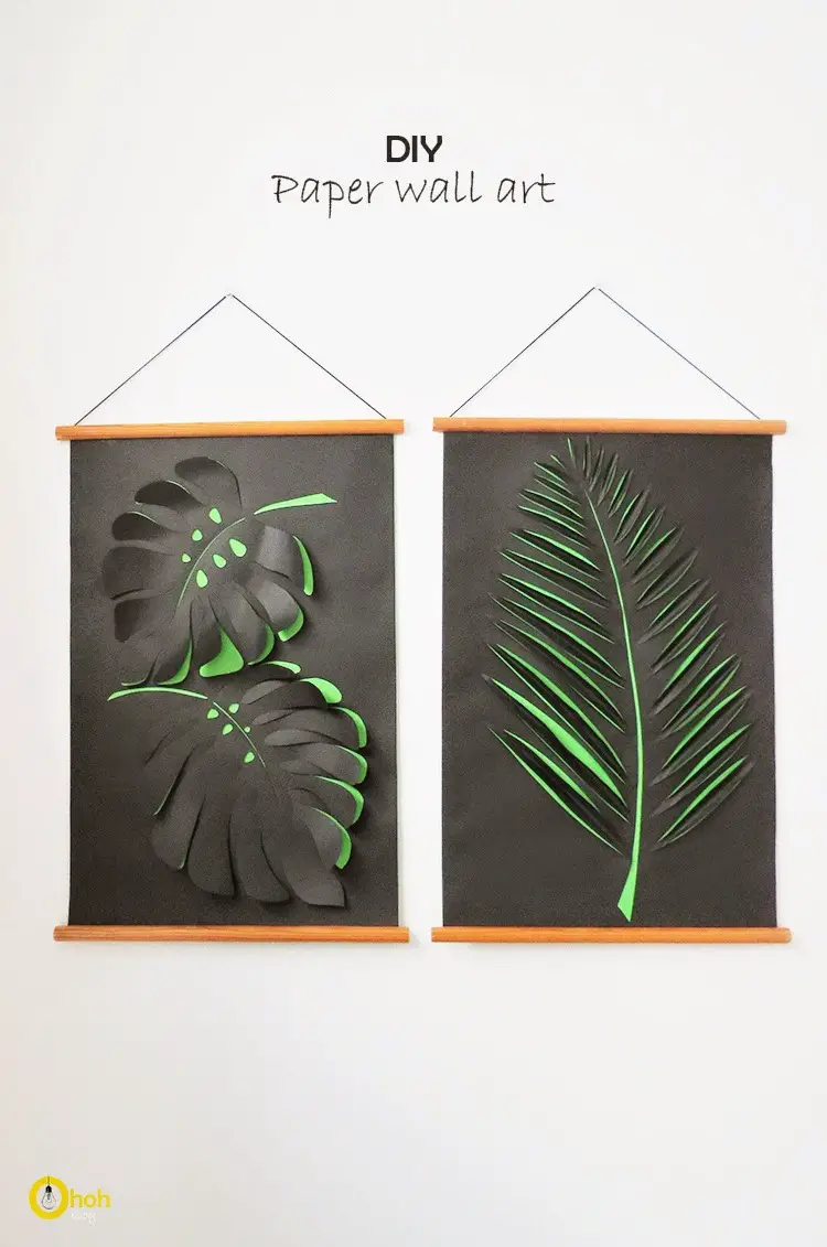 #12. DIY Paper Wall Art