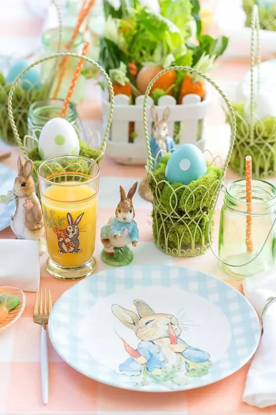 #2. Peter Rabbit Easter Tablescape