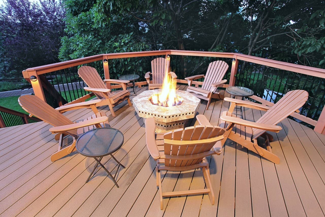 Octagon fire pit