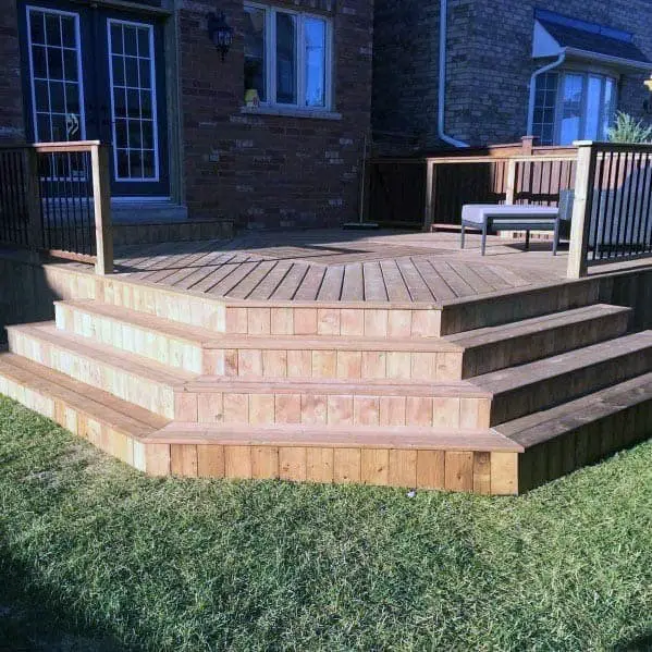 Wood deck skirting ideas