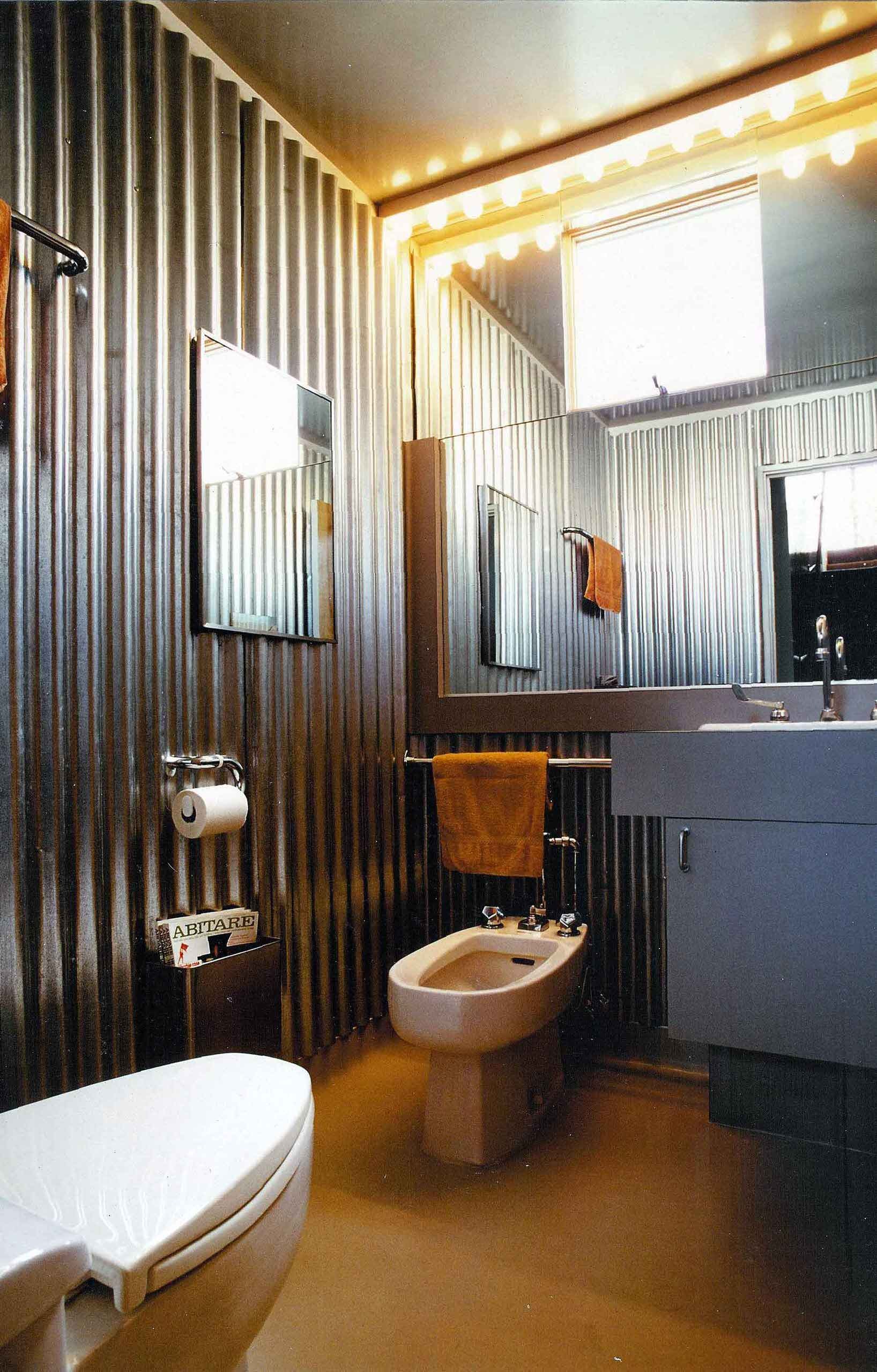 #8. Half bath industrial bathroom