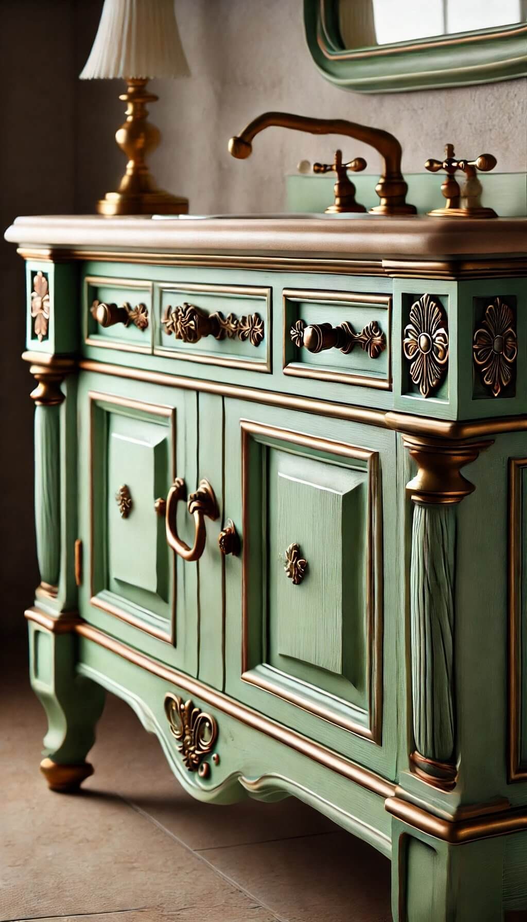 Sage Green Vanity