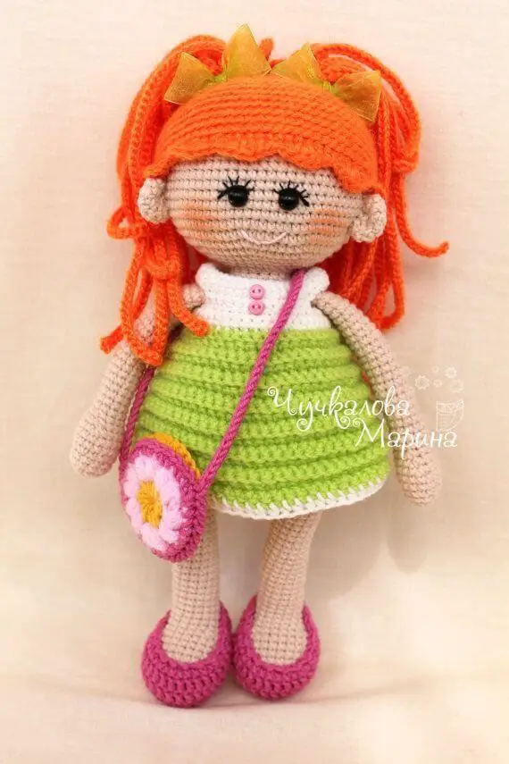 PATTERN Pumposhka doll – Amigurumi Crochet Toy Pattern