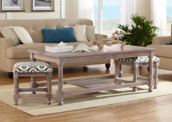 20+ Best Coffee Tables With Nesting Stools (Round, Rectangle, Square)