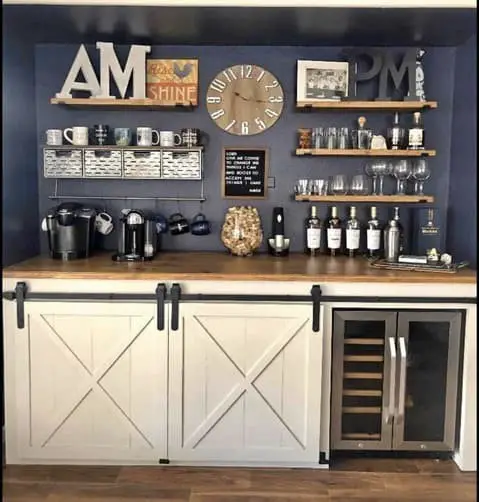 Coffee and wine bar ideas