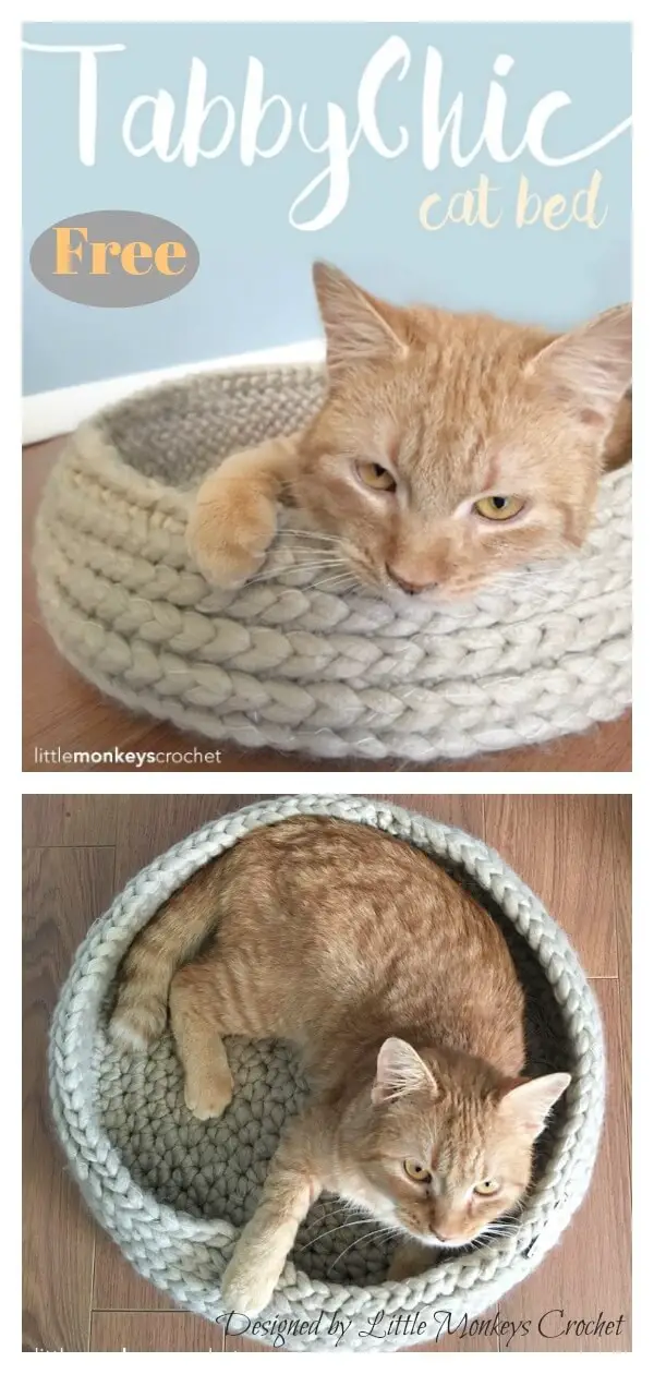 Cat bed Crochet Pattern