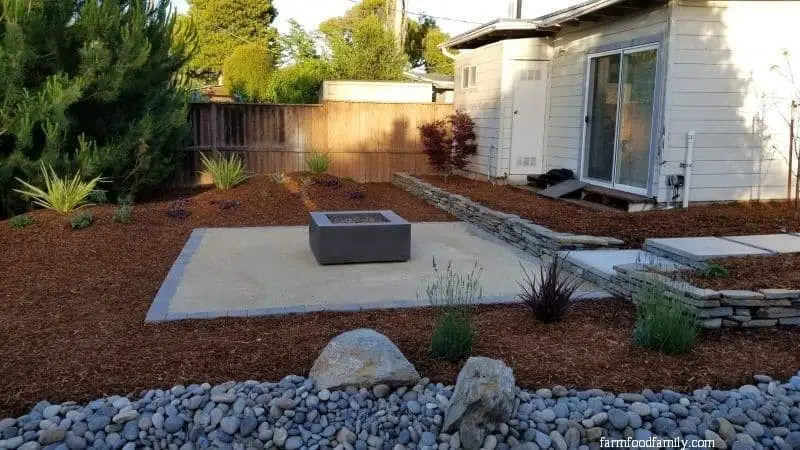 12-13. Low maintenance compact patio