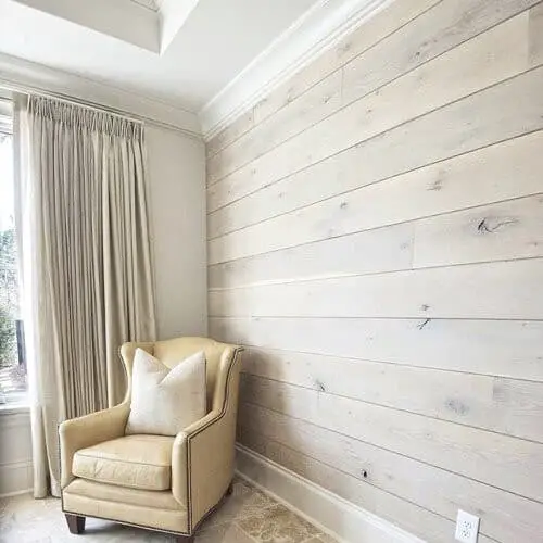 Painted wood accent wall ideas.