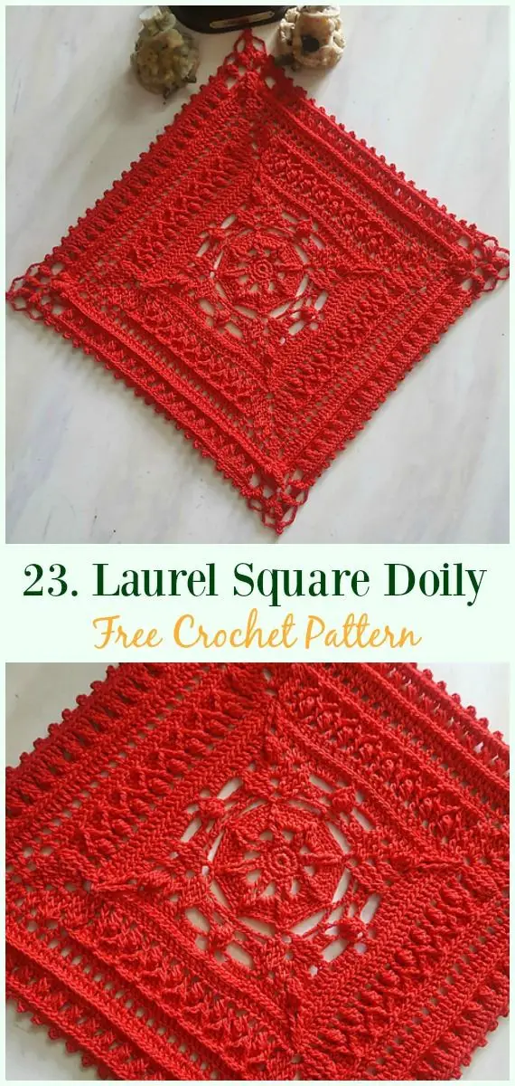 Laurel Square Doily