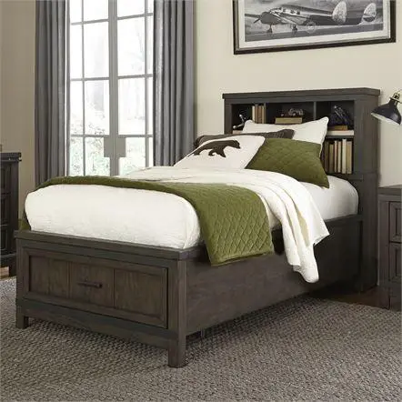 Bed Panel with Bookcase