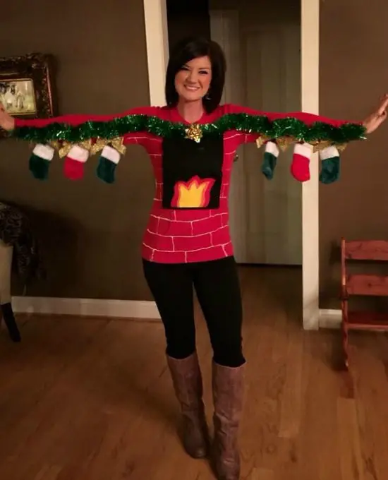 8- Use socks as props for your ugly sweater