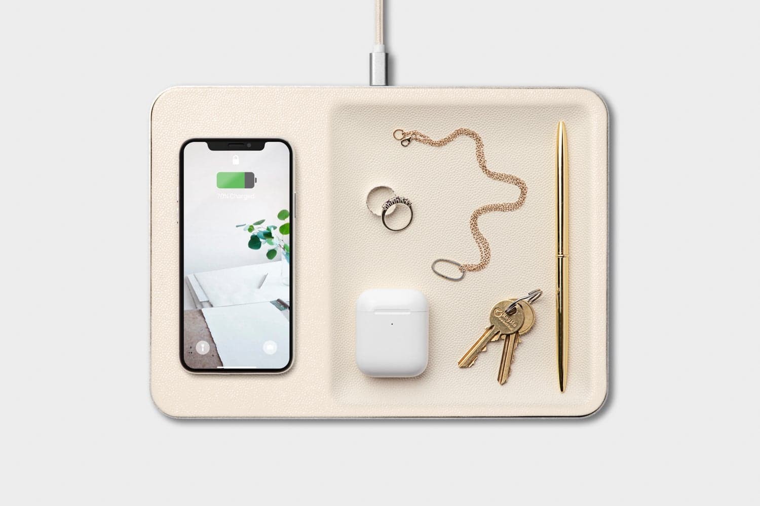 Charging Tray with a Sleek Design