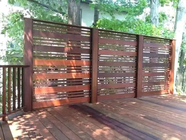 Deck Gate With Privacy Screen