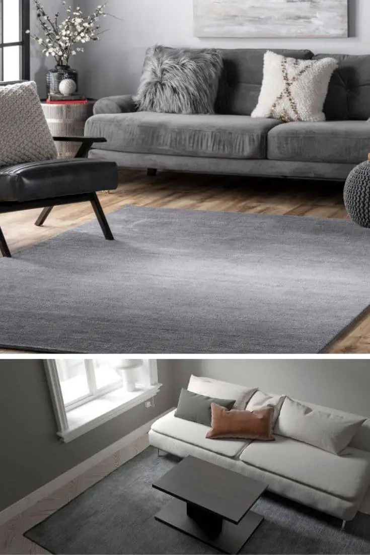 Black area rug