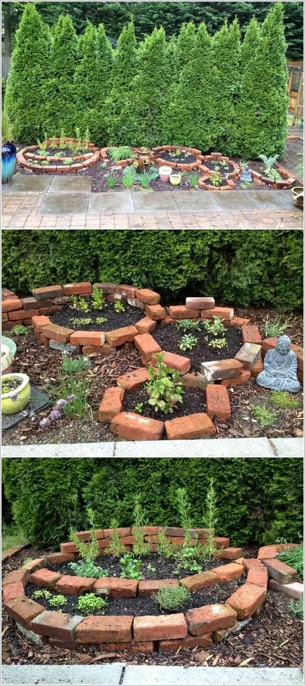 Brick Garden Bed