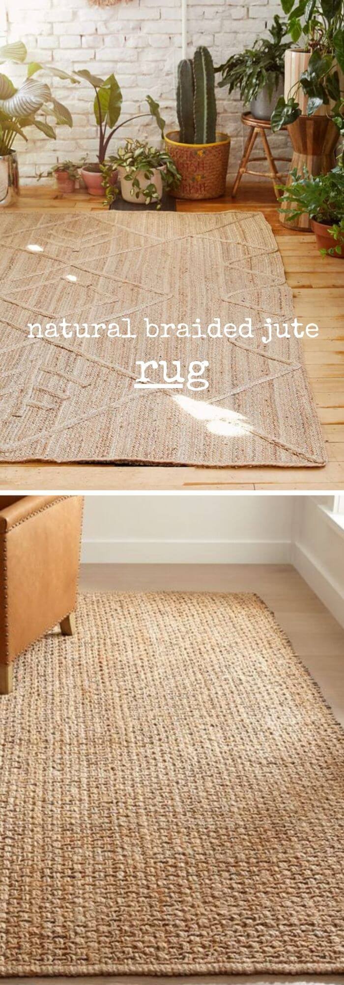 Jute Rug with a Backing