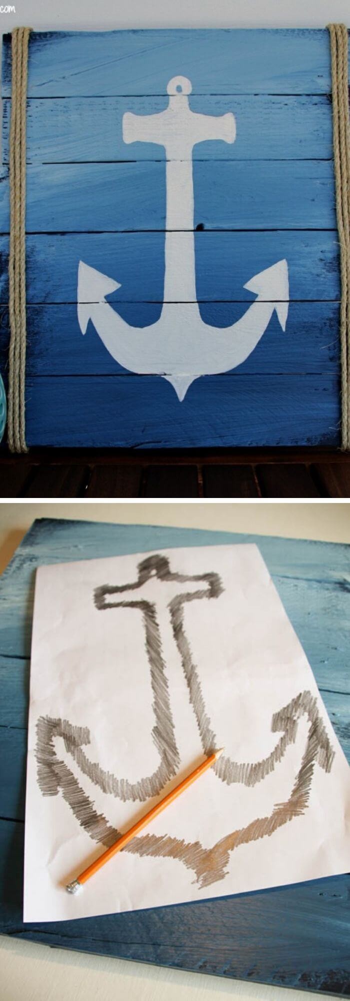 DIY anchor sign