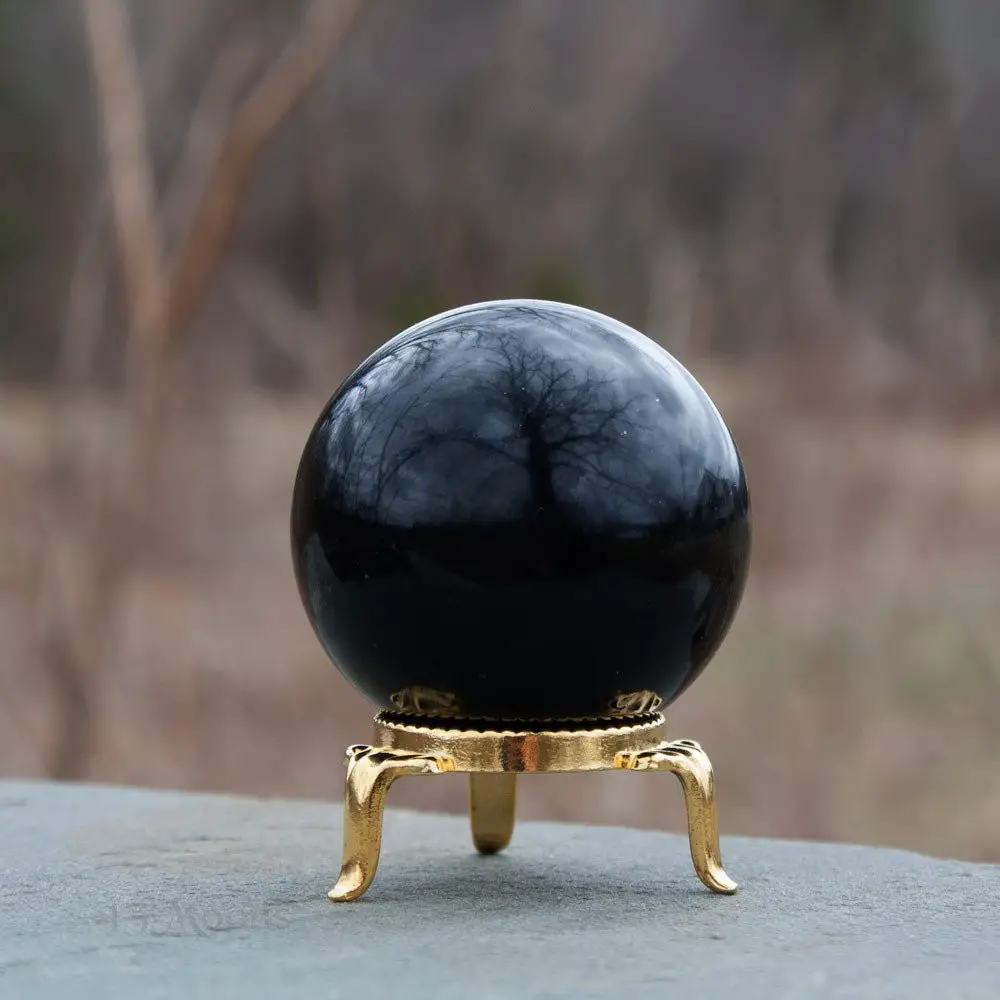 Make your inner witch happy with this obsidian ball