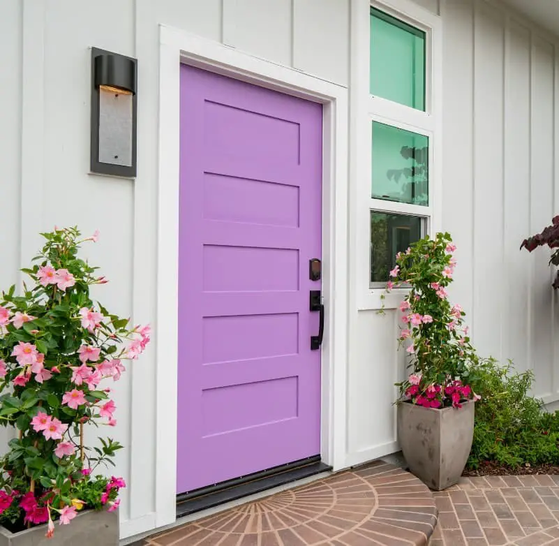 Purple Front Doors