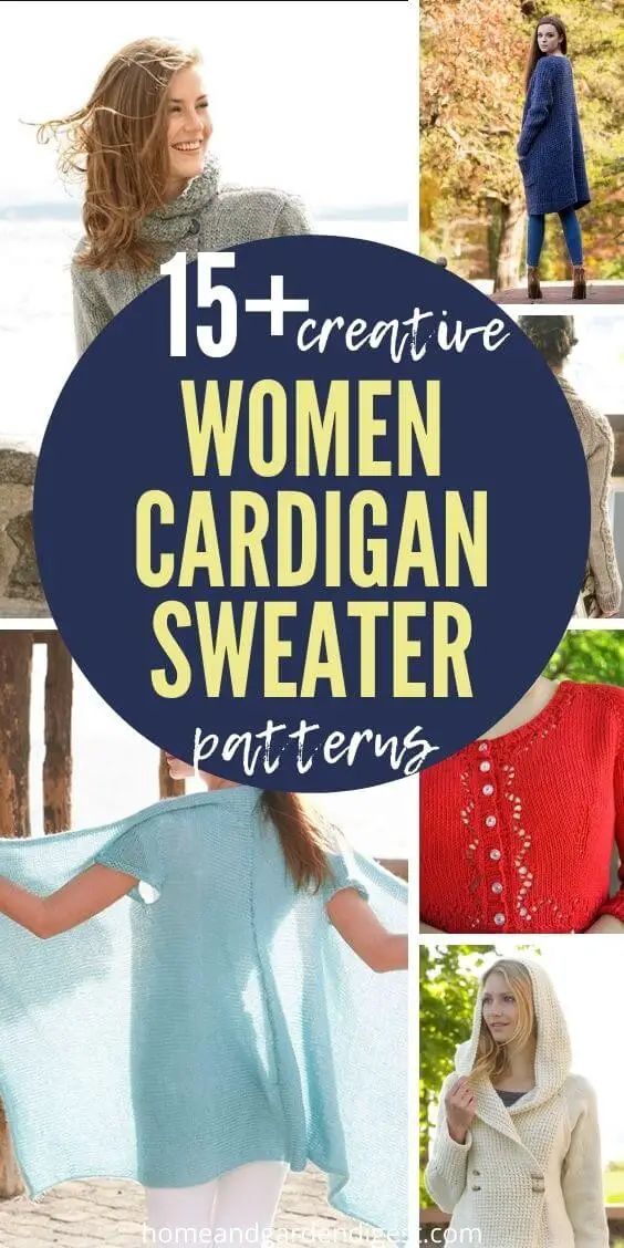 15 Knit Women Cardigan Sweater Coat Free Patterns