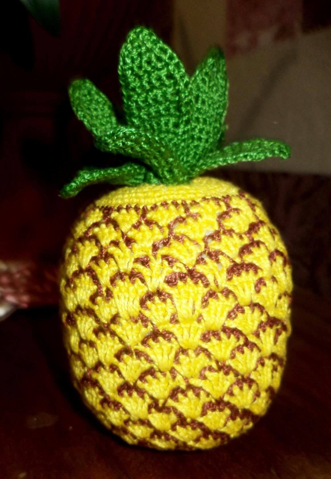 Crochet Play food Crochet, Food home décor Crochet Pineapple toy for kids gift