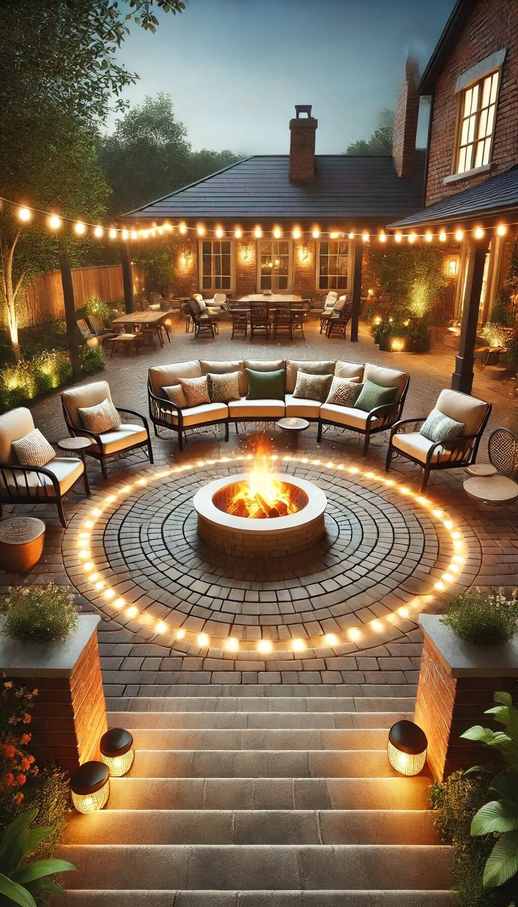 Circular Brick Patio