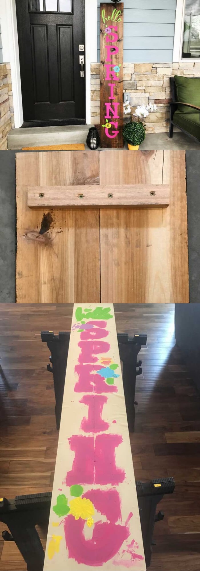 DIY Spring Porch Sign