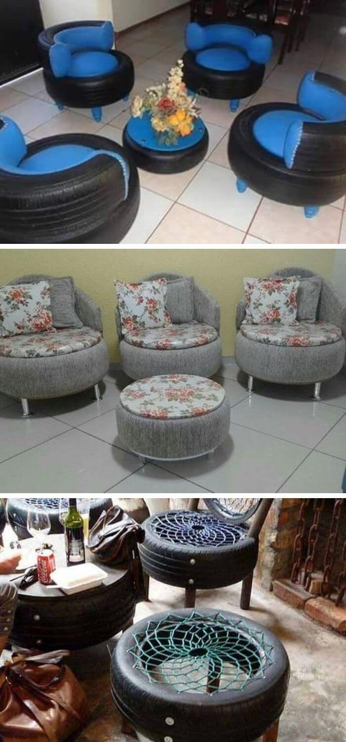 15 Diy Recycled Old Tire Furniture Ideas And Designs For 2024