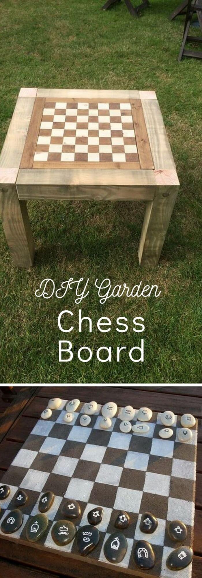 DIY Cabinet Door Chessboard