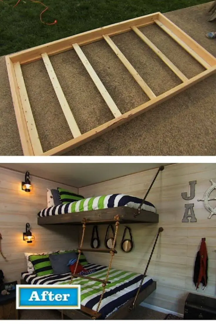 Floating bunk beds