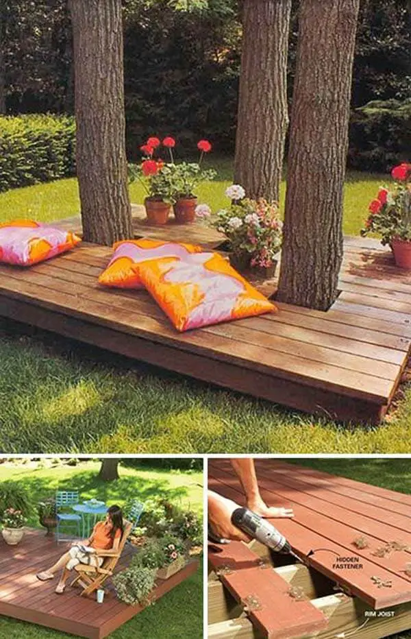 Fabulous DIY Floating Deck