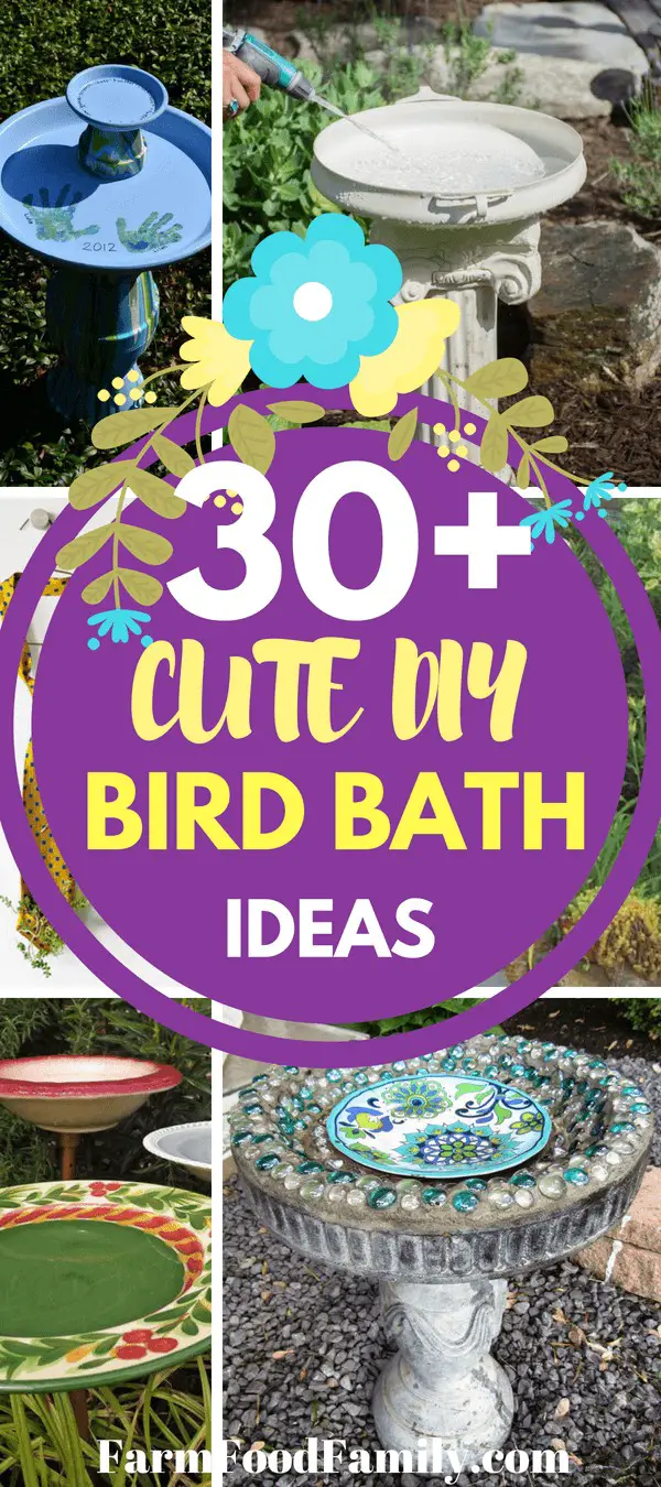 30+ Cute Diy Bird Bath Ideas To Enhance Your Garden
