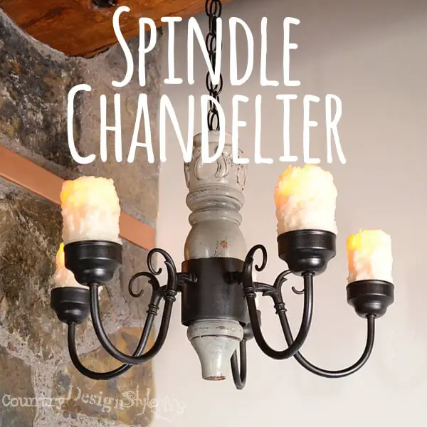 #21. Spindle chandelier